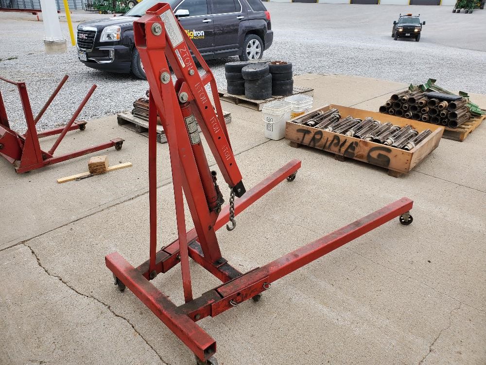 2 Ton Folding Hydraulic Engine Hoist BigIron Auctions