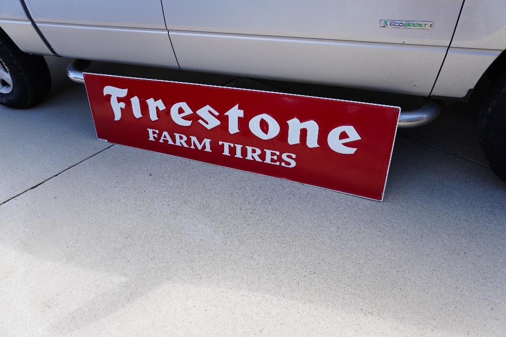 Firestone Farm Tires 18"X72" Single Sided Sign BigIron Auctions