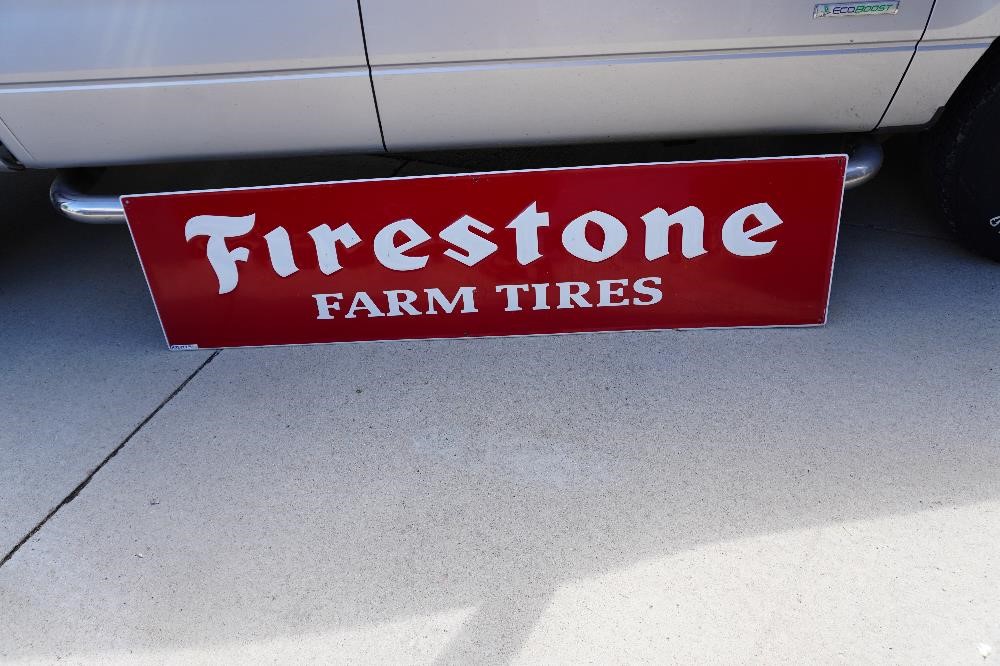 Firestone Farm Tires 18"X72" Single Sided Sign BigIron Auctions