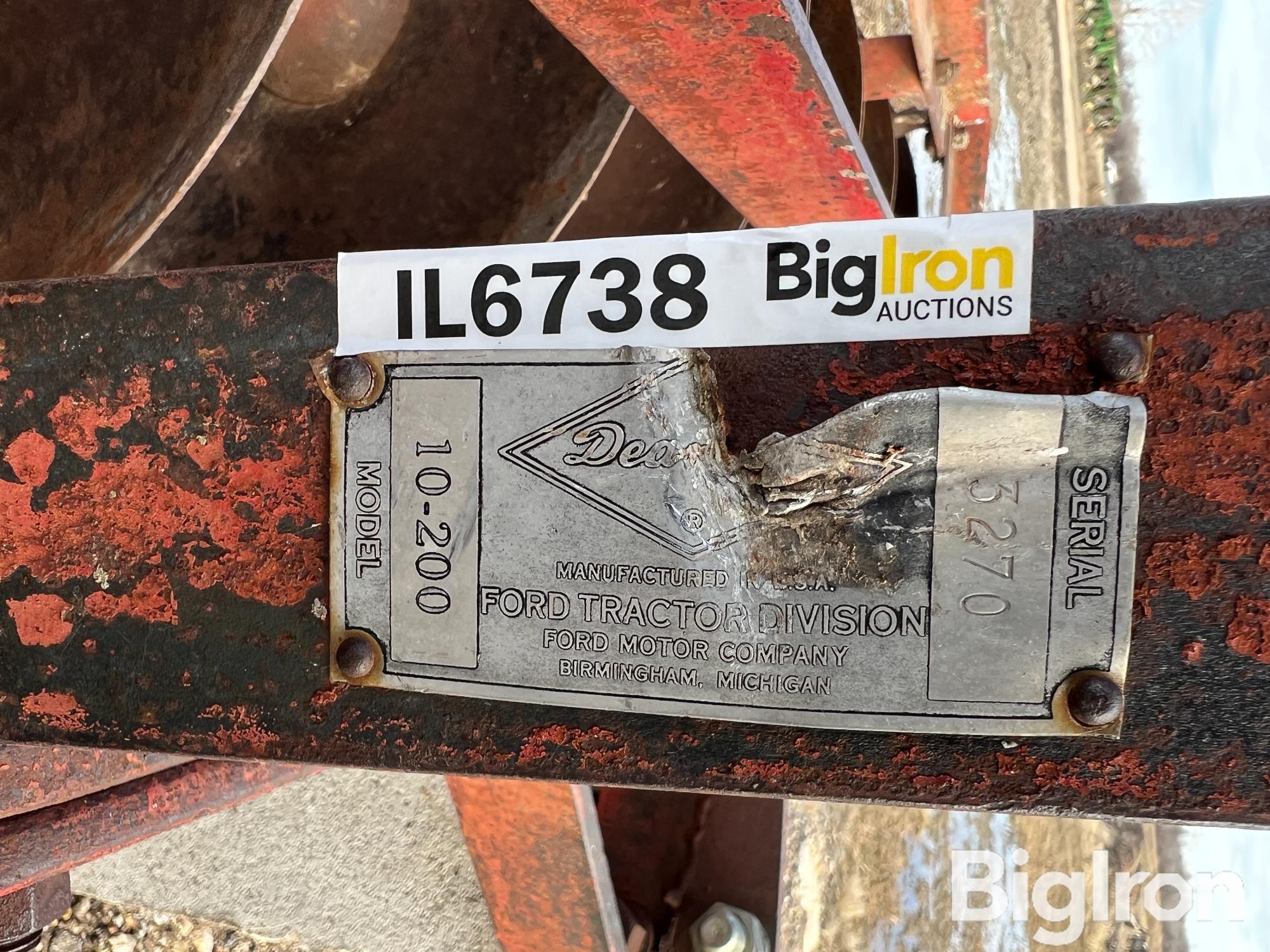 Dearborn 10-220 3-Pt One Way Disk BigIron Auctions