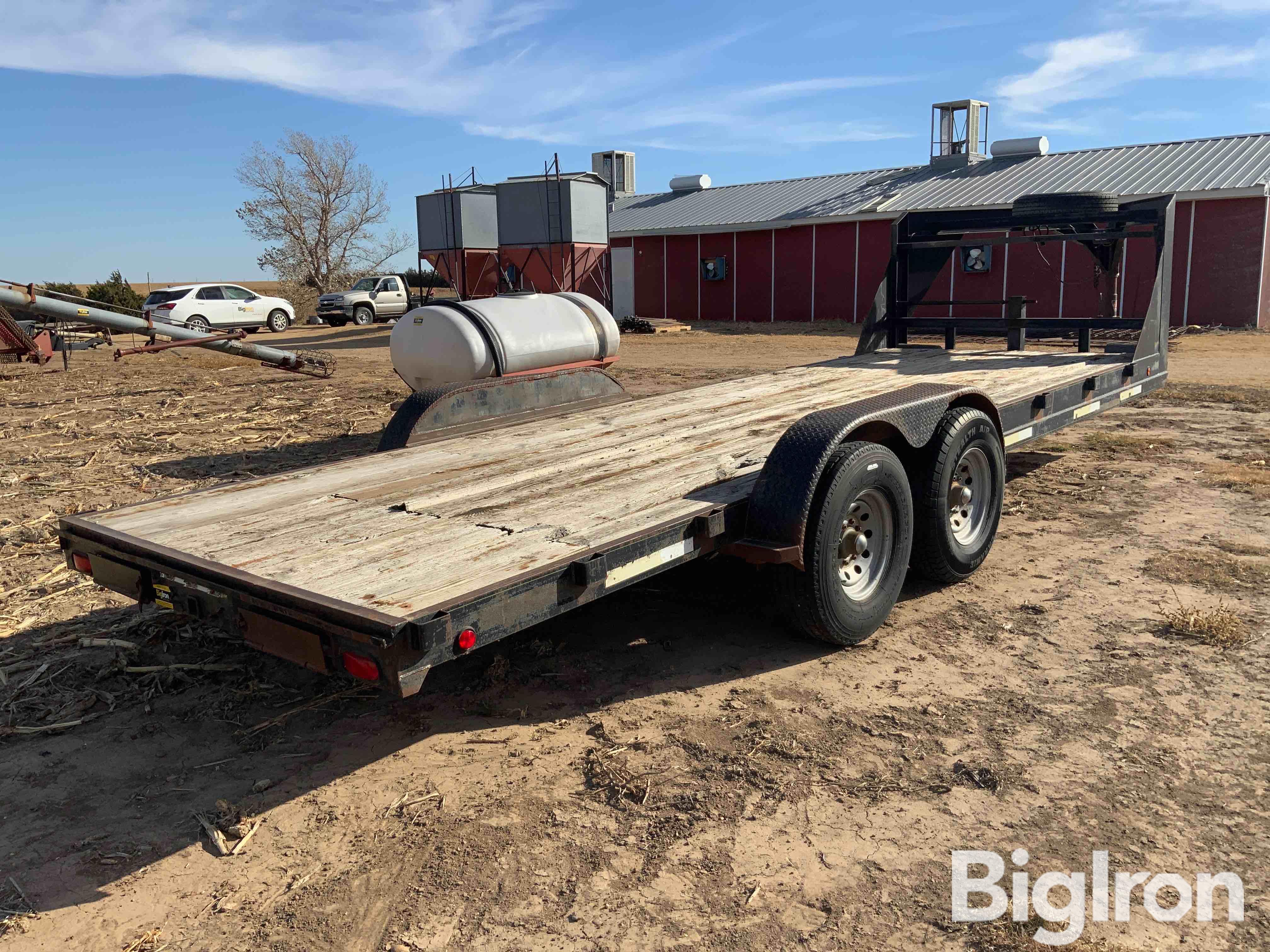 2002 Frank’s 22’ X 83” T/A Gooseneck Flatbed Trailer BigIron Auctions