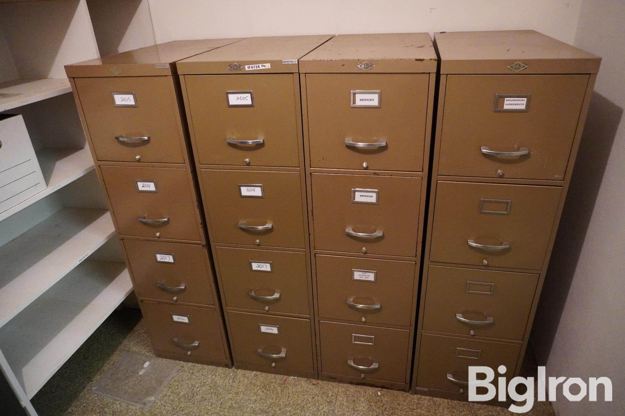 Mid B 4 Drawer Letter File Cabinets BigIron Auctions