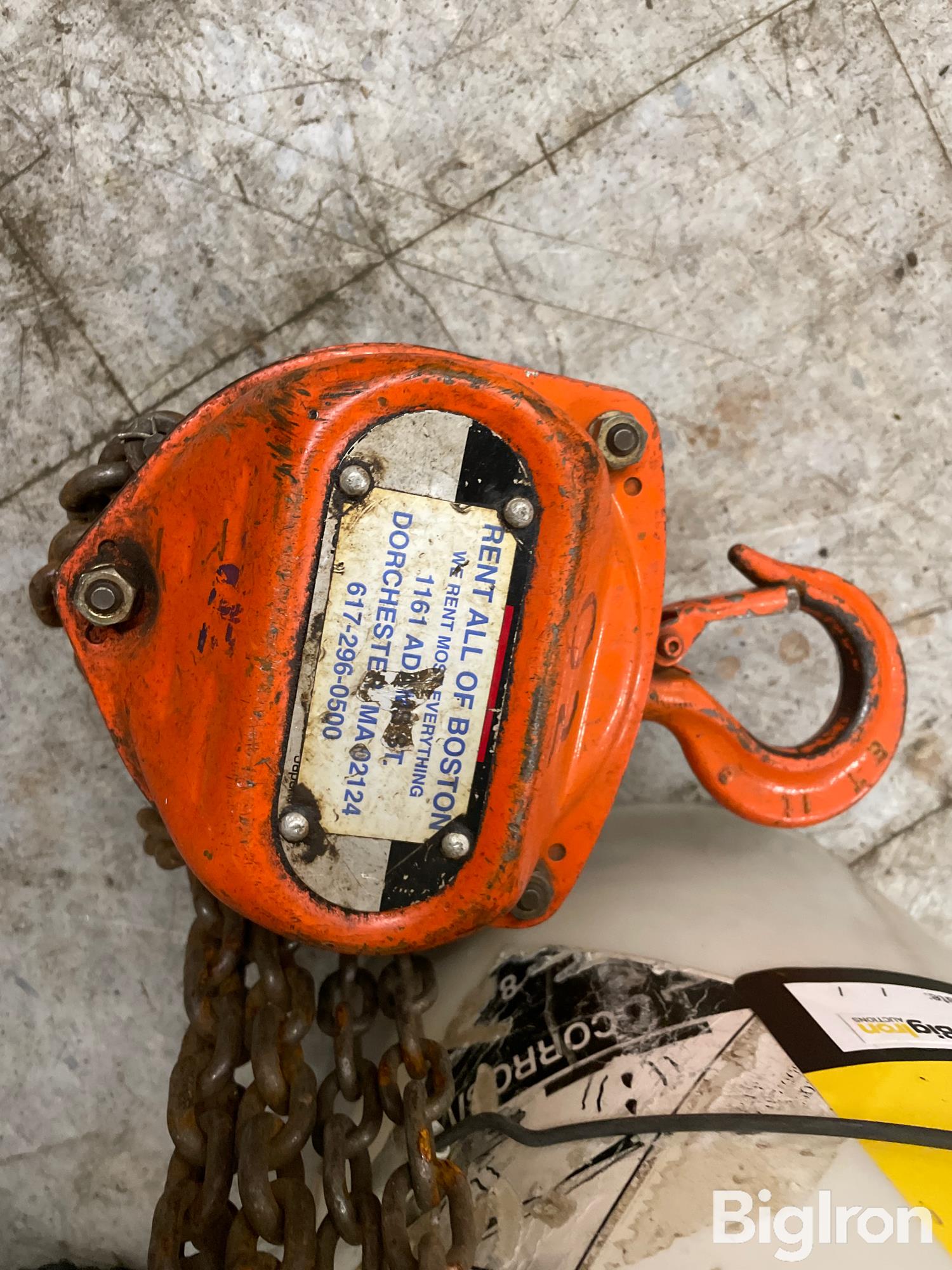 Jet 1 Ton Chain Hoist Bigiron Auctions