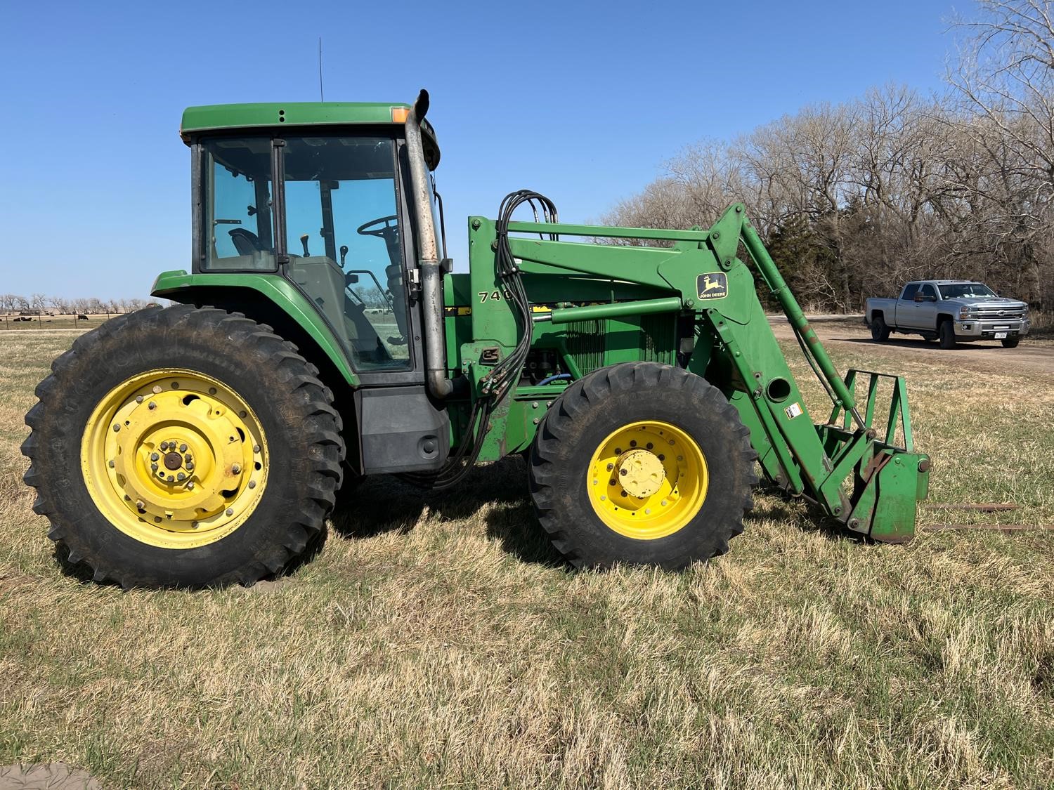 2001 John Deere 7510 MFWD Tractor W/740 Quick Tach Loader BigIron Auctions