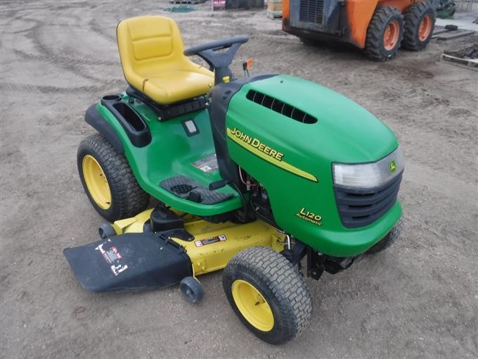 john deere l120 riding mower