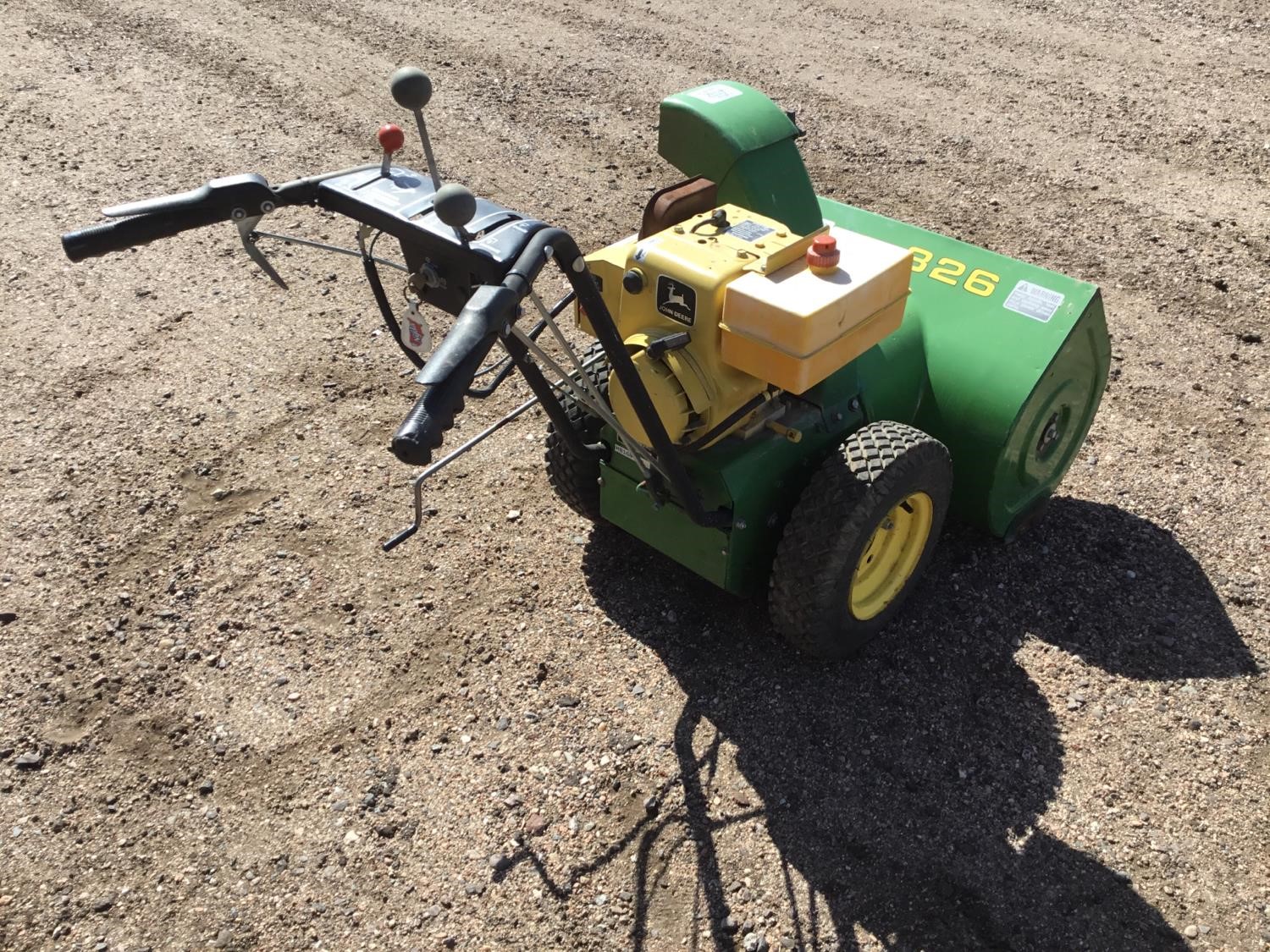 John Deere 826 Snow Blower Bigiron Auctions 0241