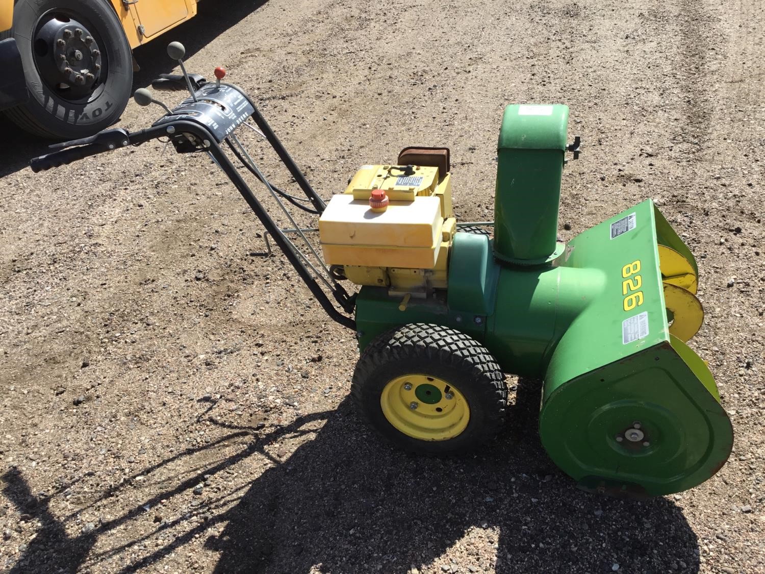 John Deere 826 Snow Blower Bigiron Auctions 2992