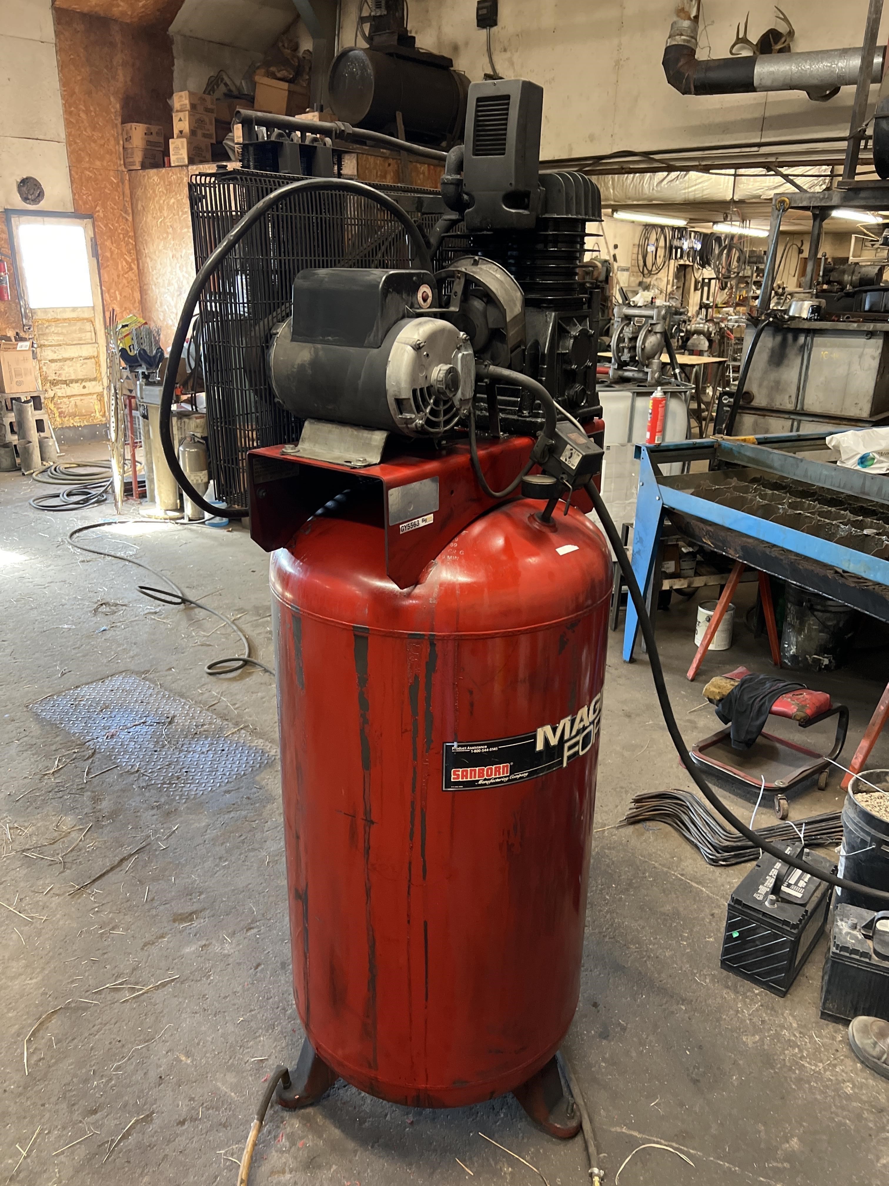 Magna Force 60-Gal Upright Air Compressor BigIron Auctions