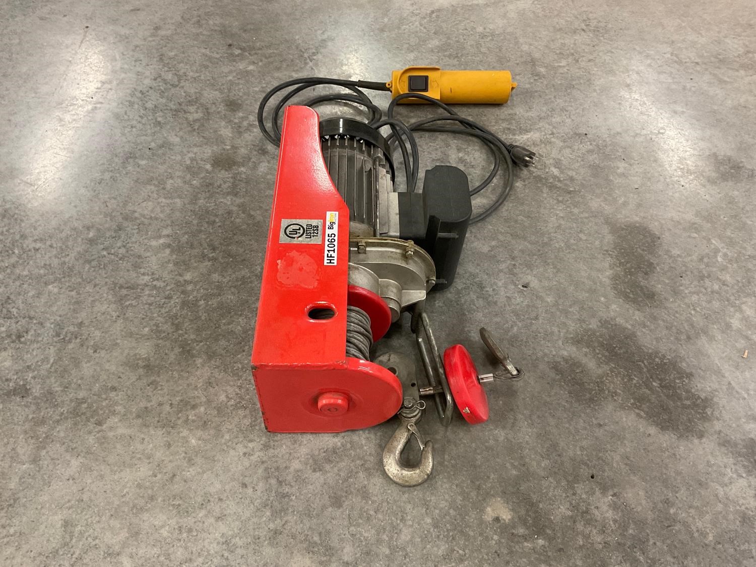 110V Electric Winch W/ Remote BigIron Auctions