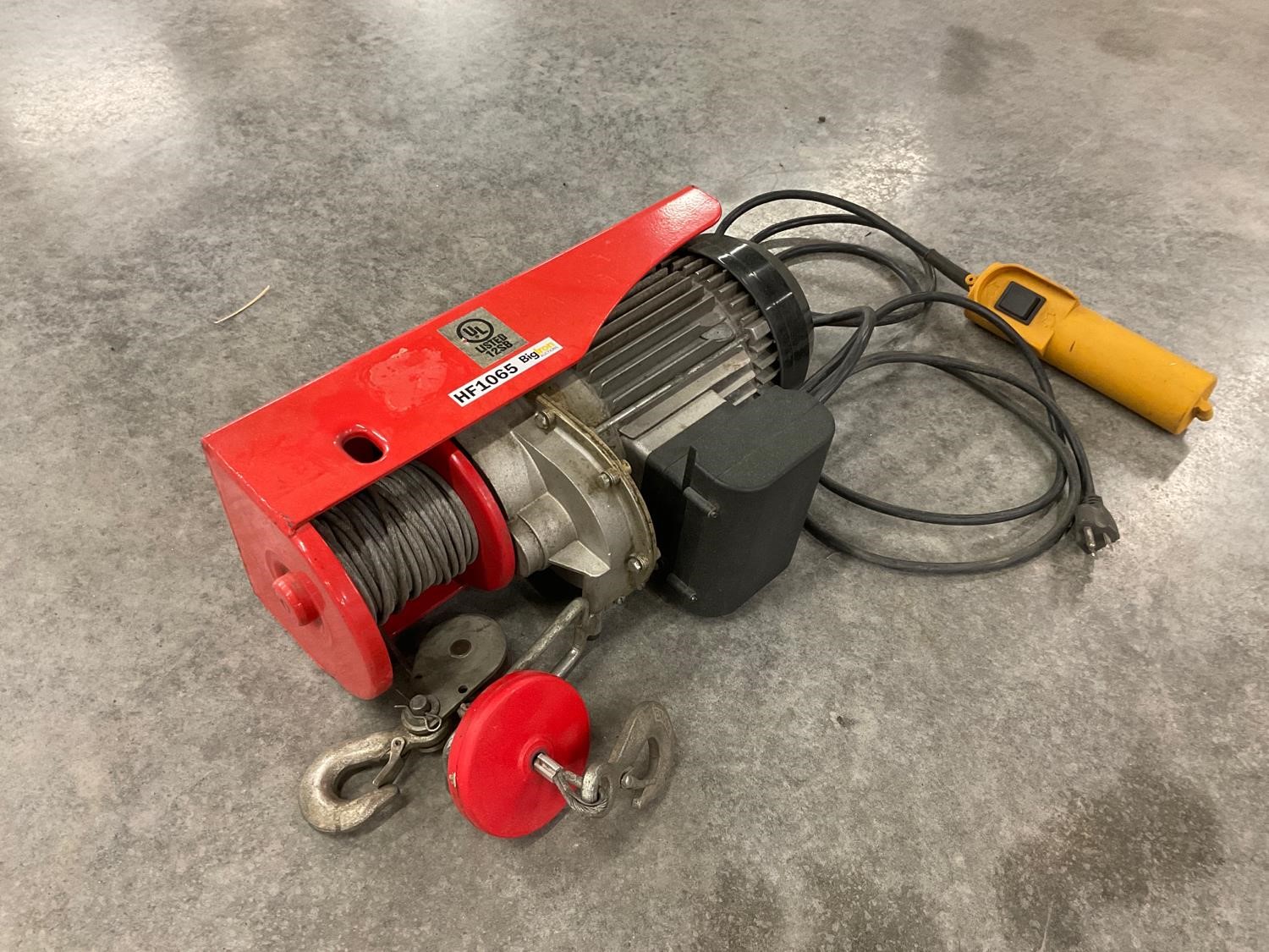 110v Electric Winch W  Remote Bigiron Auctions