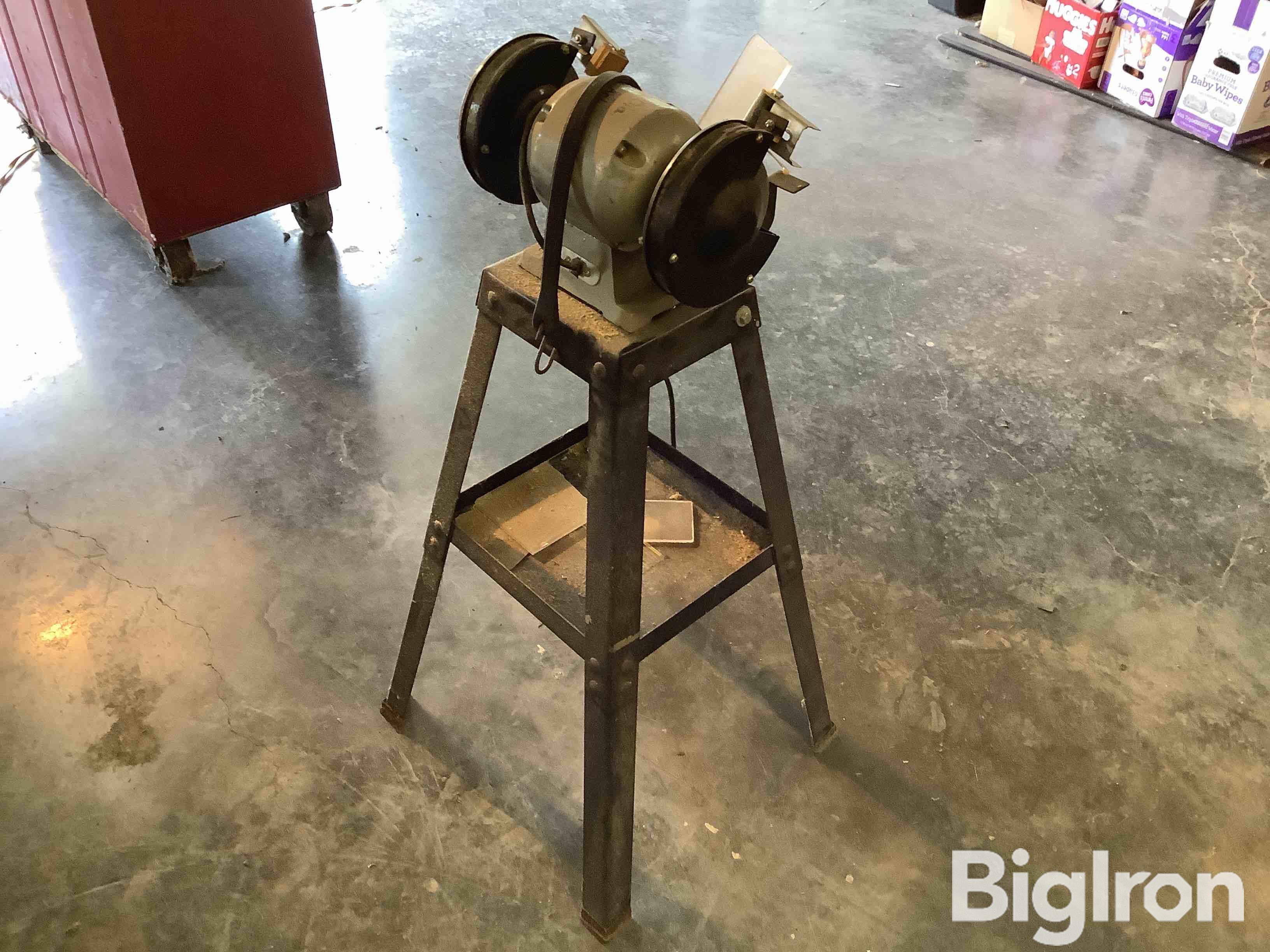 Harbor Freight 0189 0 6” Bench Grinder And Stand Bigiron Auctions 