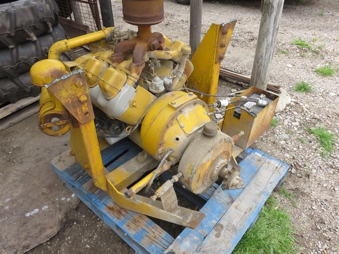 Wisconsin 4 Cylinder Gas Air Cooled Engine And Clutch BigIron Auctions