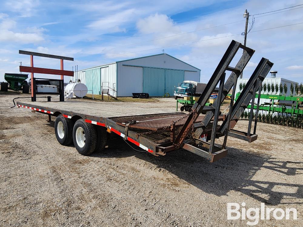 Shop Built 8'x24' Flatbed Trailer BigIron Auctions