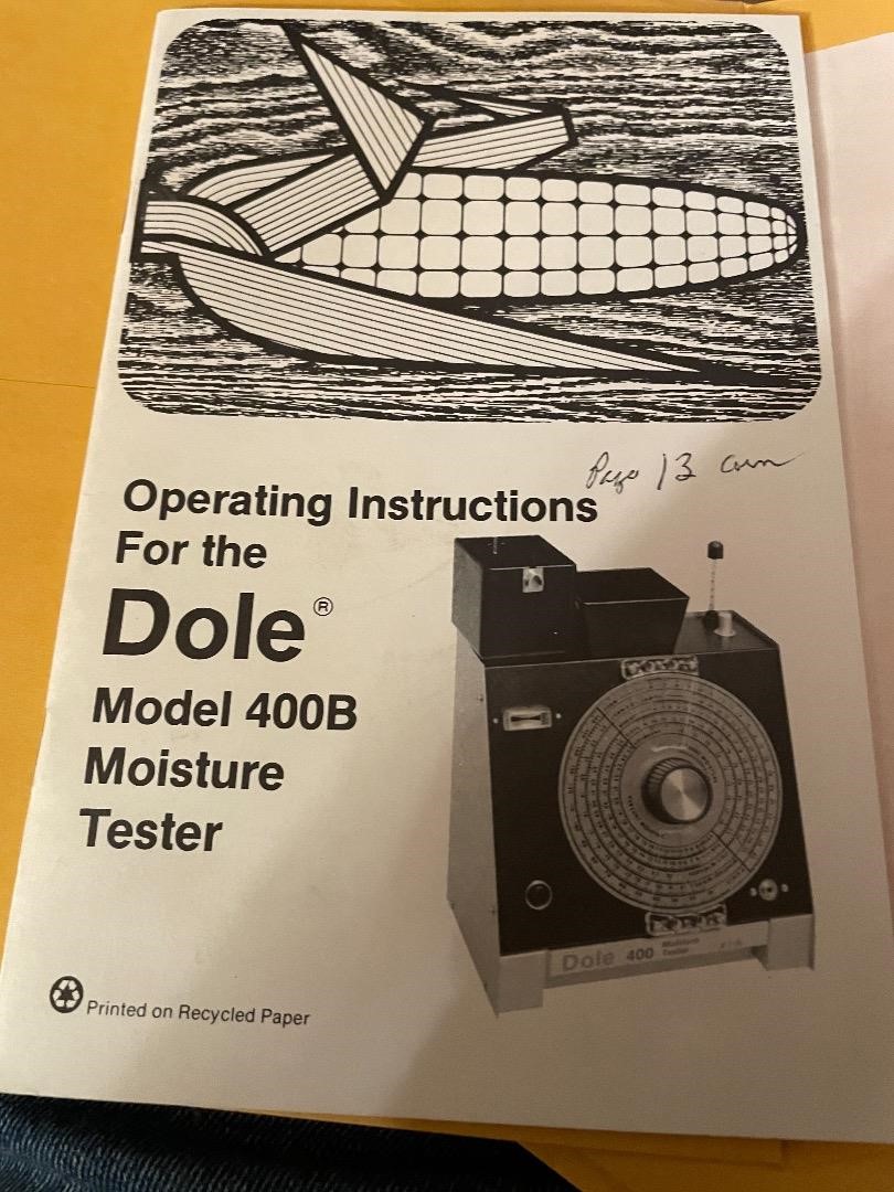 Dole 400 deals moisture tester