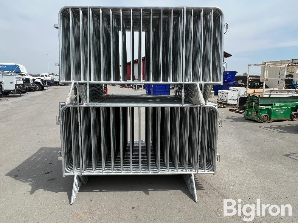 2022 HD Interlocking Galvanized Steel 7' Barricades BigIron Auctions