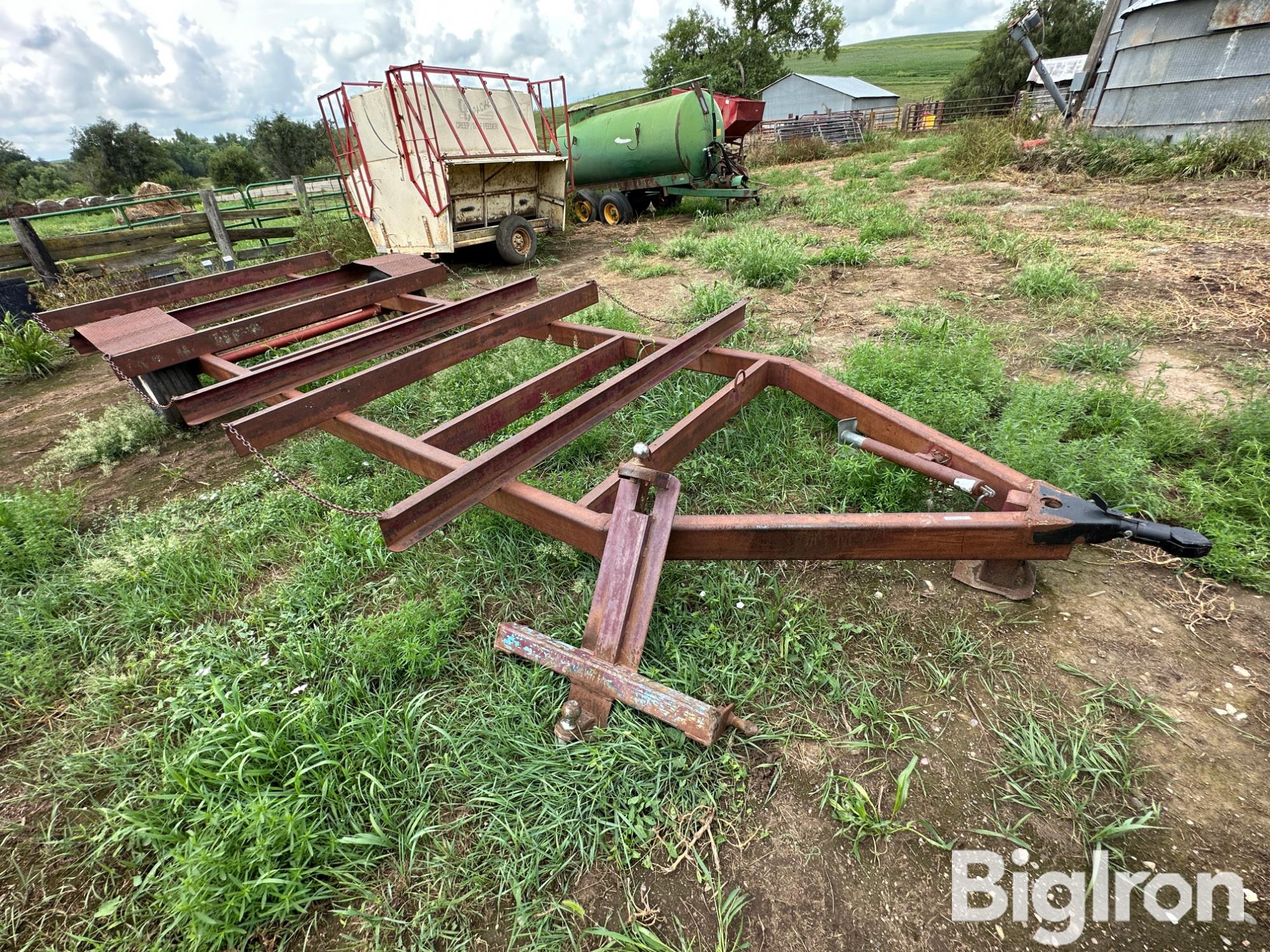 Round Bale Hay Trailer/Wagon BigIron Auctions