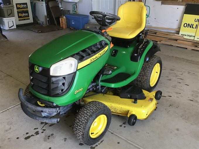John Deere D170 Riding Lawn Mower BigIron Auctions