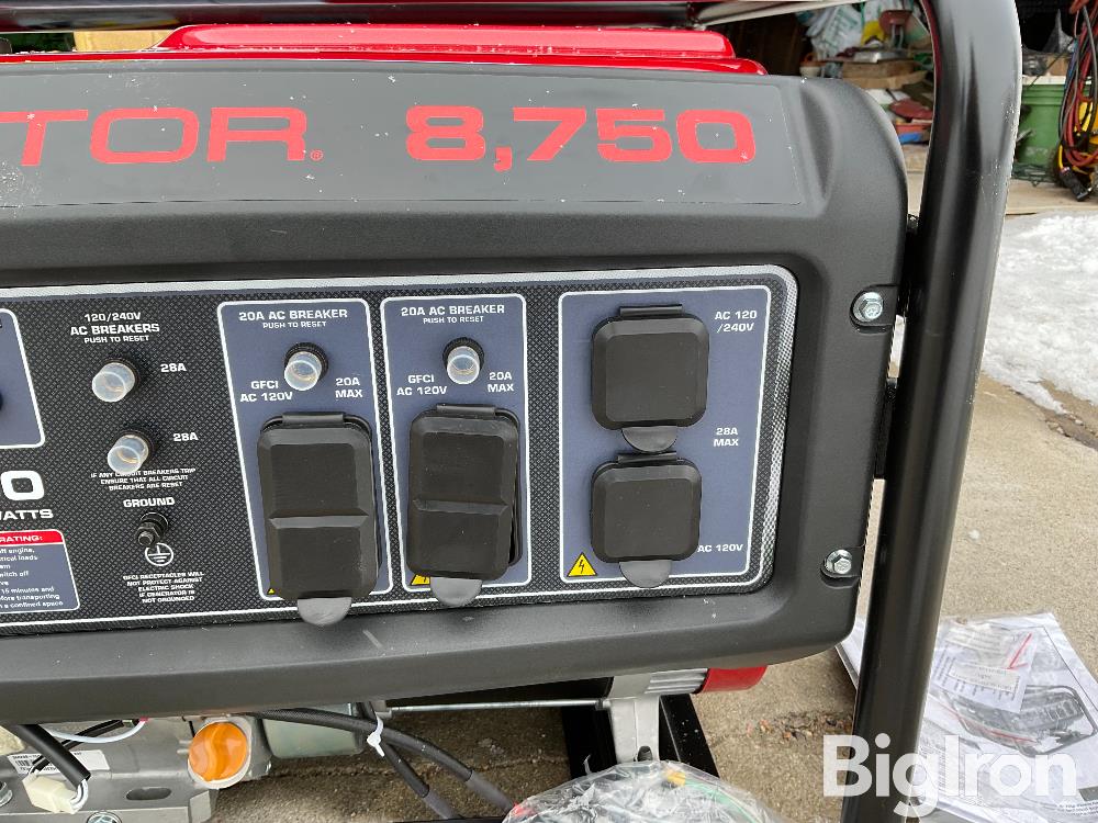 Predator 8750W Generator BigIron Auctions