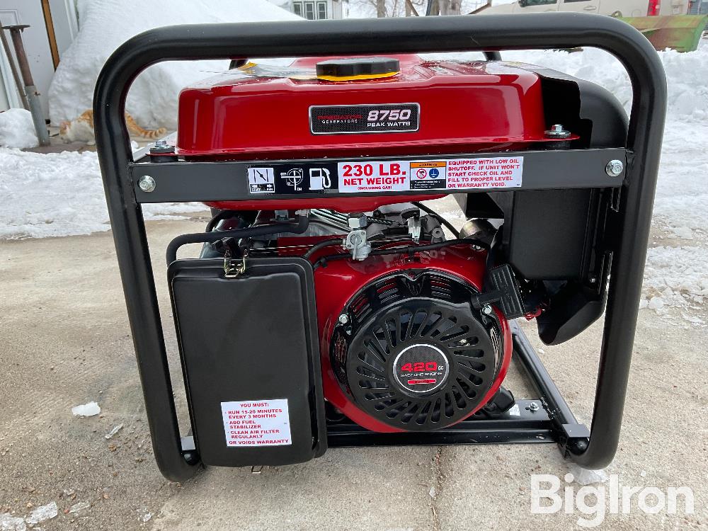 Predator 8750W Generator BigIron Auctions