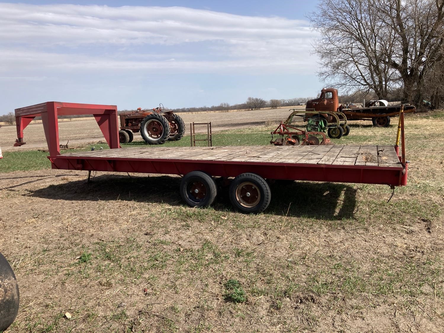 T/A Shop Built Flatbed Hay Wagon BigIron Auctions