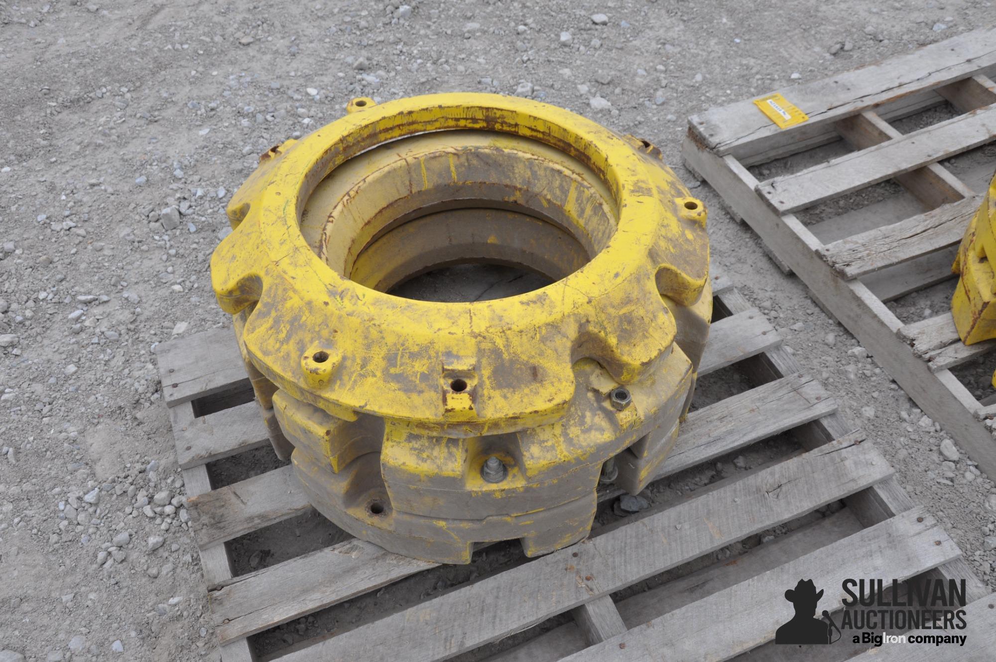 John Deere (4) 450 Lb Wheel Weights w/ (2) 165 Lb Starter Weights (BID PER UNIT) BigIron Auctions