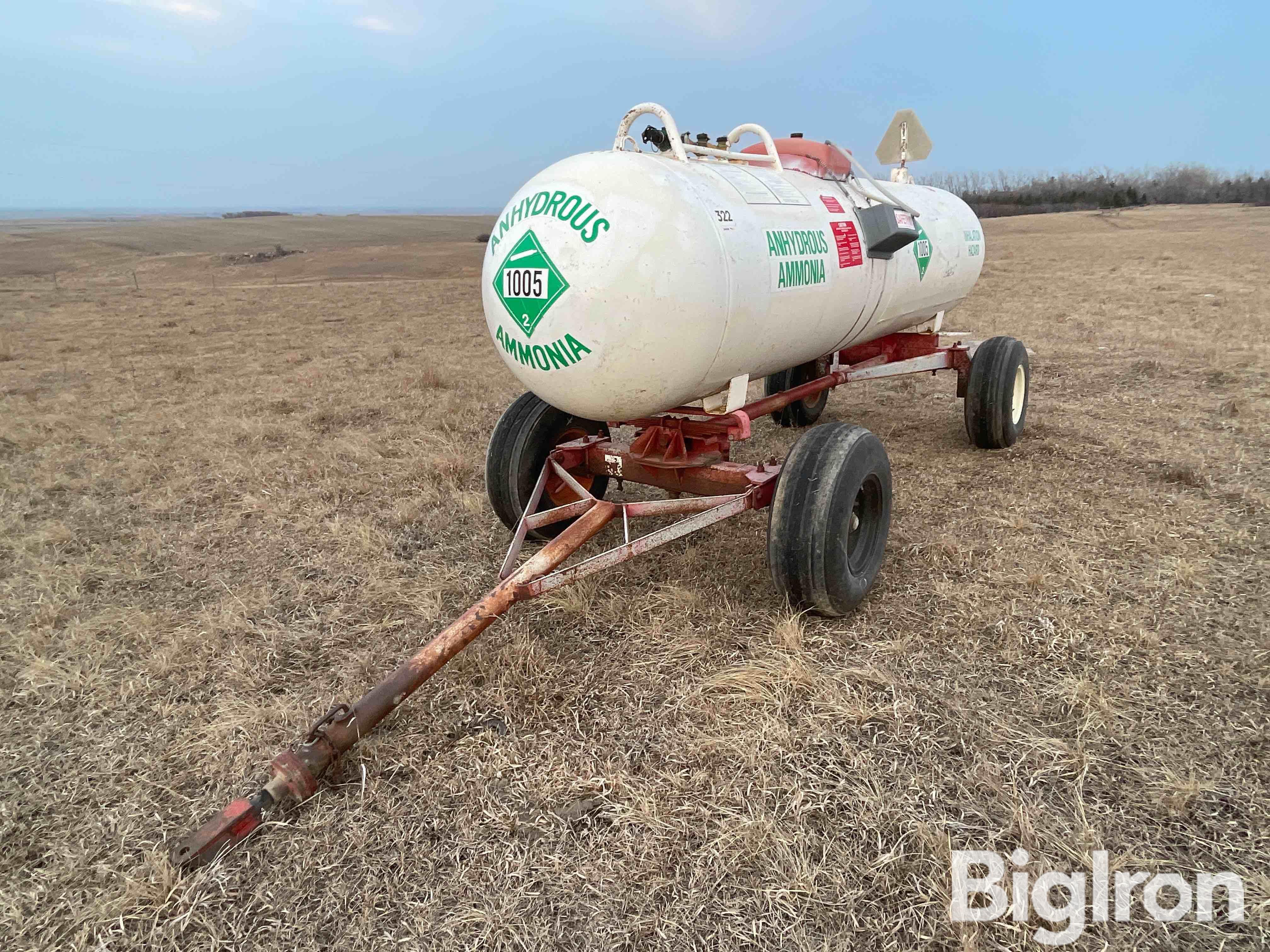 1000-Gallon NH3 Nurse Tank W/Running Gear BigIron Auctions