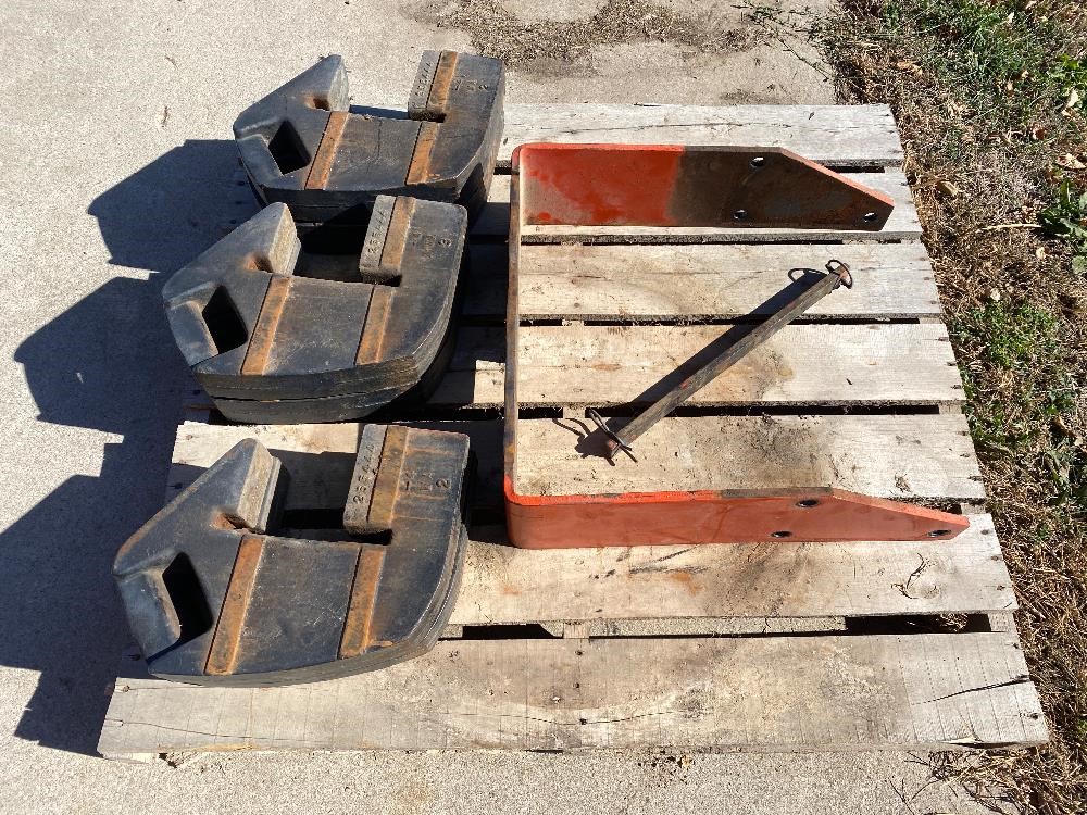 Allis-Chalmers Suitcase Weights & Bracket BigIron Auctions