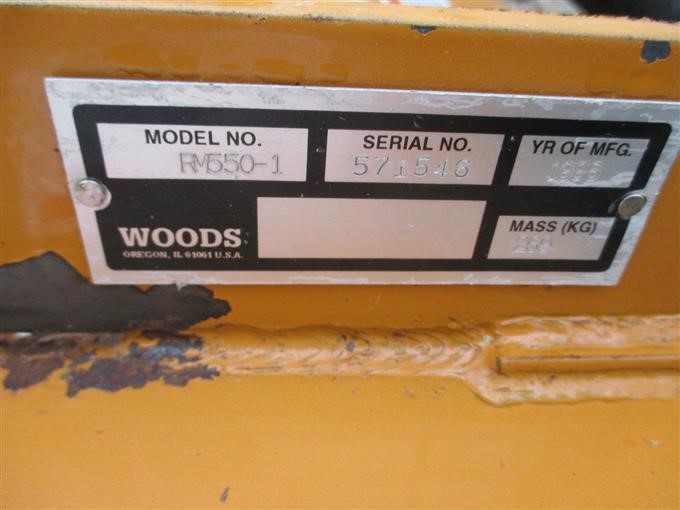 1996 Woods Rm550 Finish Mower Bigiron Auctions