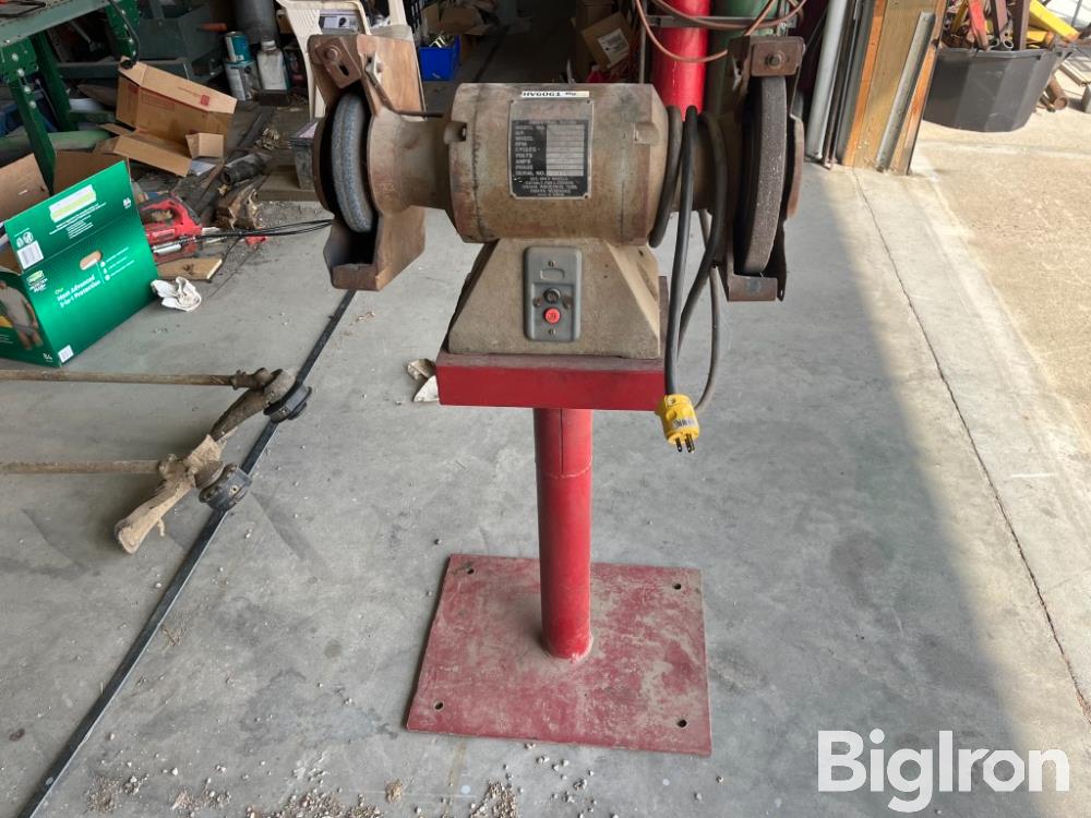 Omaha Industries 9020 Bench Grinder On Stand Bigiron Auctions