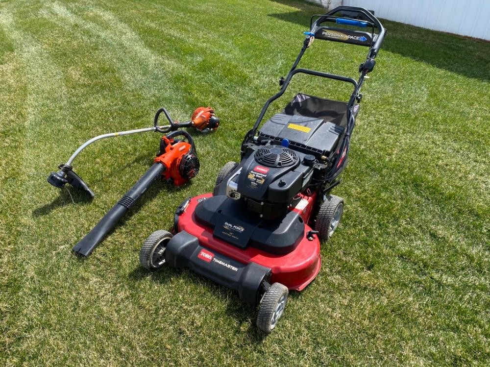 Lawn mower cheap and weed eater