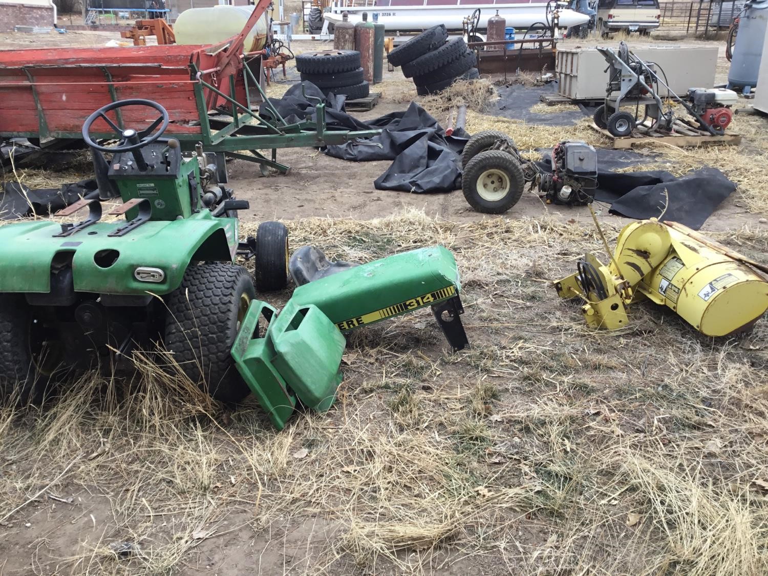 John Deere & Cub Cadet Lawn Tractor Attachments & Parts BigIron Auctions