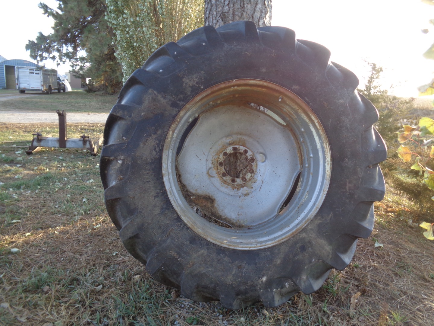 B F Goodrich 20.8 - 38 Tractor Dual Tires & 9 Bolt Rims BigIron Auctions