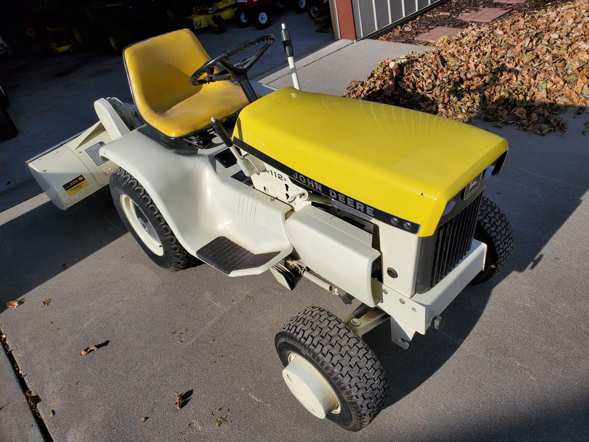 John Deere 112 Patio Tractor BigIron Auctions