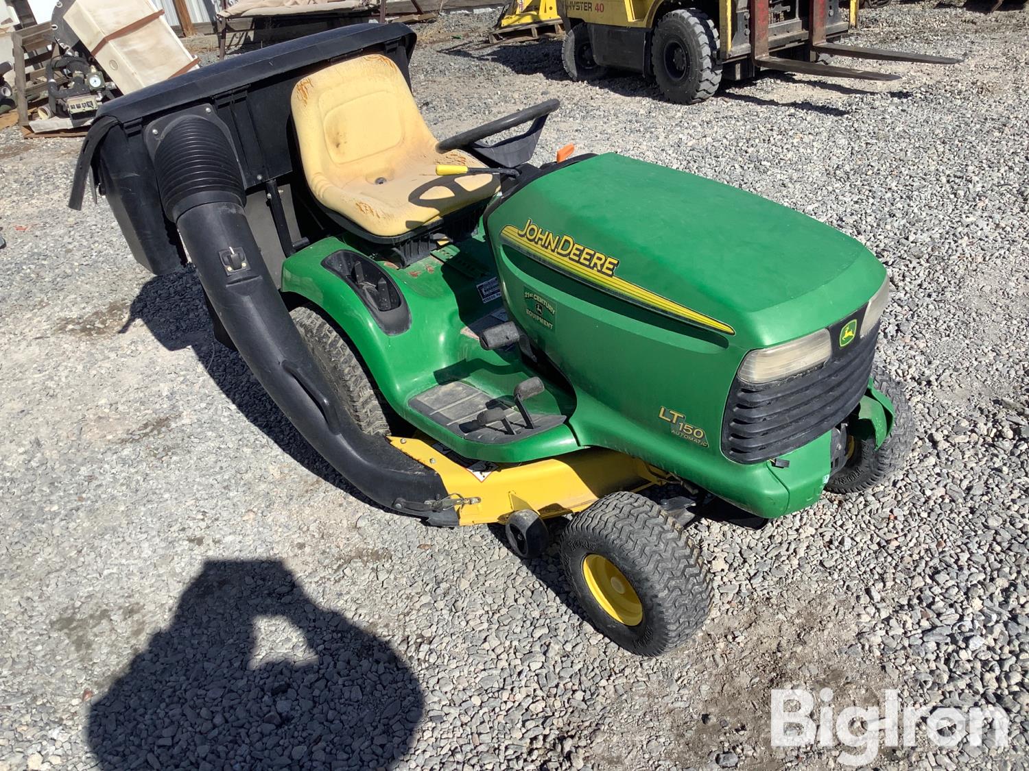 John Deere LT 150 Riding Lawn Mower W/Bagger BigIron Auctions