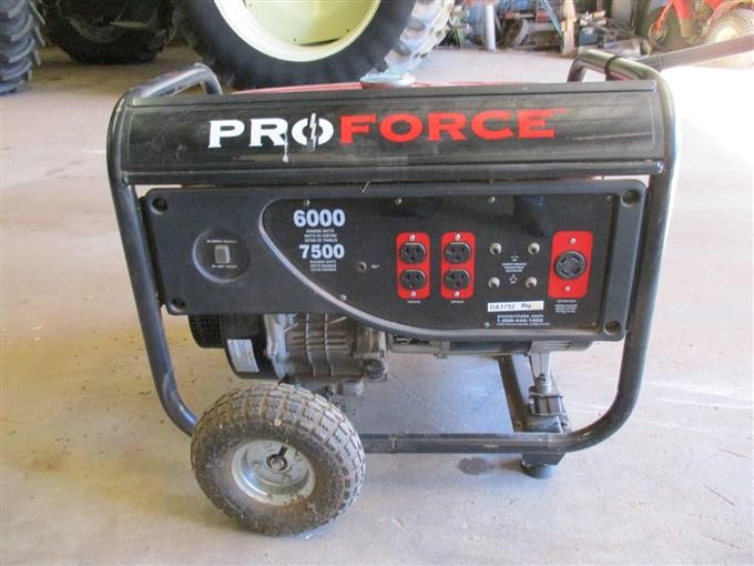 ProForce 7500 Watt Generator-Parts Only BigIron Auctions