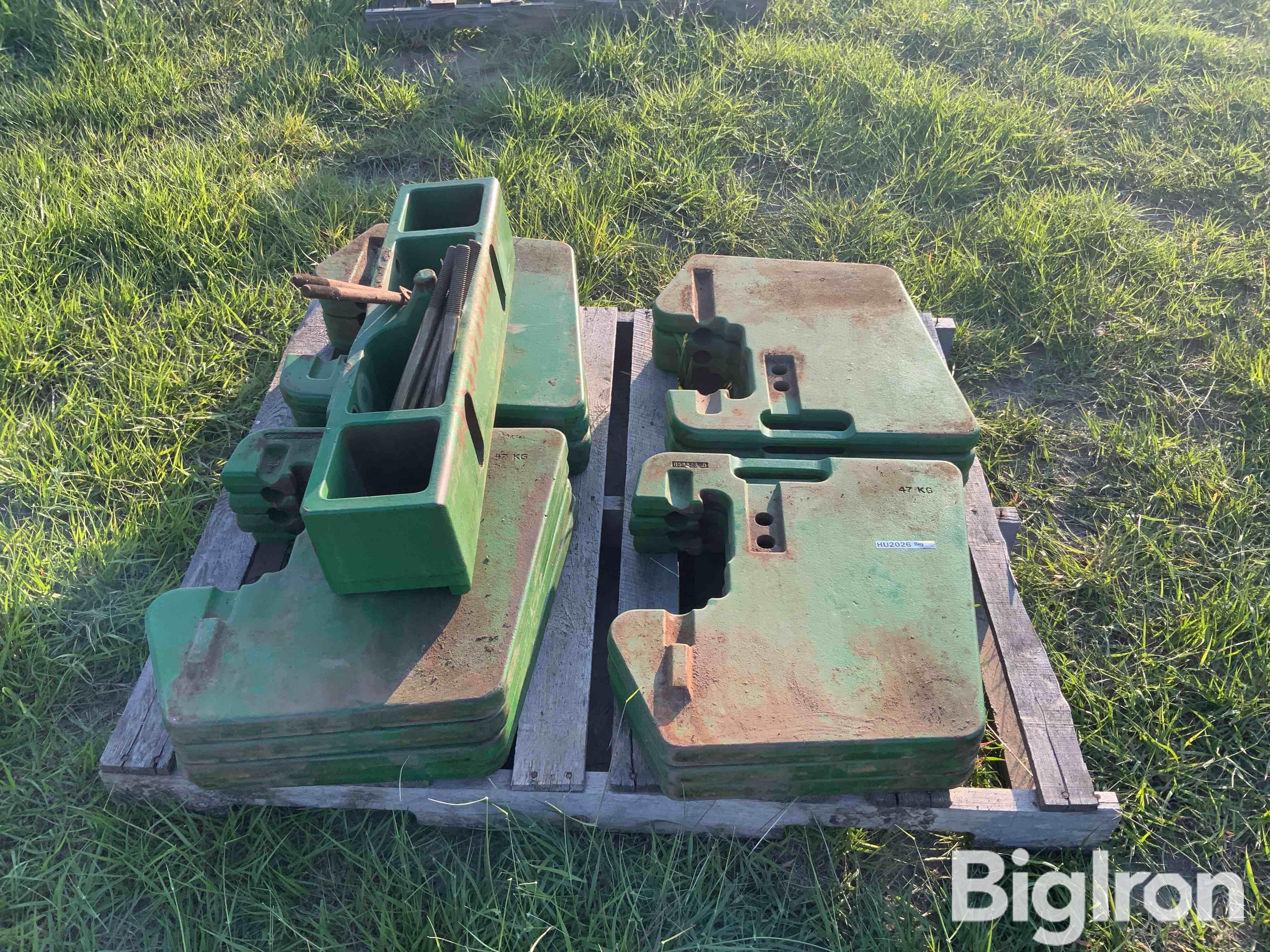 John Deere Suitcase Weights W/Mounting Bracket BigIron Auctions