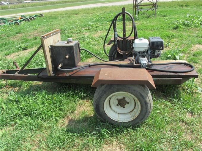 Honda GX340 Gas Powered Portable Hydraulic Pump And Trailer BigIron