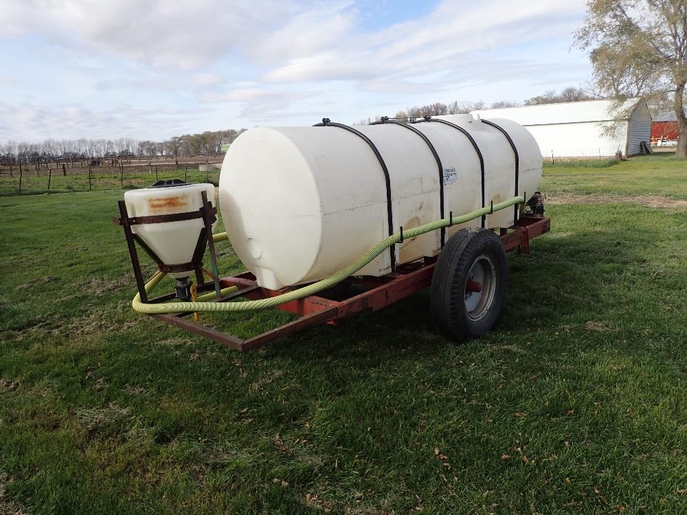 2 Wheel Homemade Trailer W/1000 Gallon Water Tank BigIron Auctions