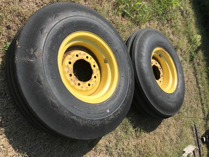 John Deere 10.00-16 Front Tractor Tires & Rims Bigiron Auctions