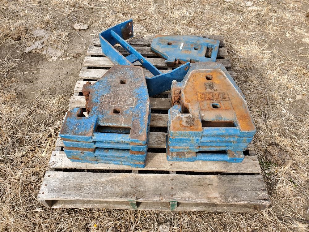 Ford Front Weight Mount And Suitcase Weights Bigiron Auctions