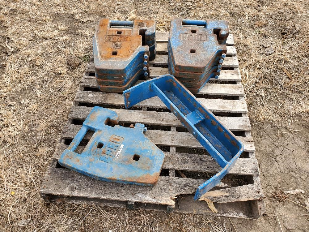 Ford Front Weight Mount And Suitcase Weights Bigiron Auctions