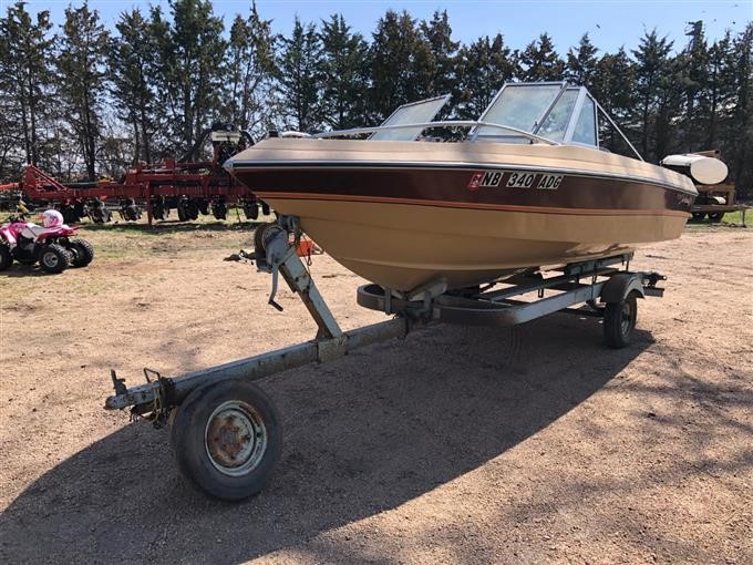 1987 Galaxie 15' Boat W/Outboard Motor & Trailer BigIron Auctions