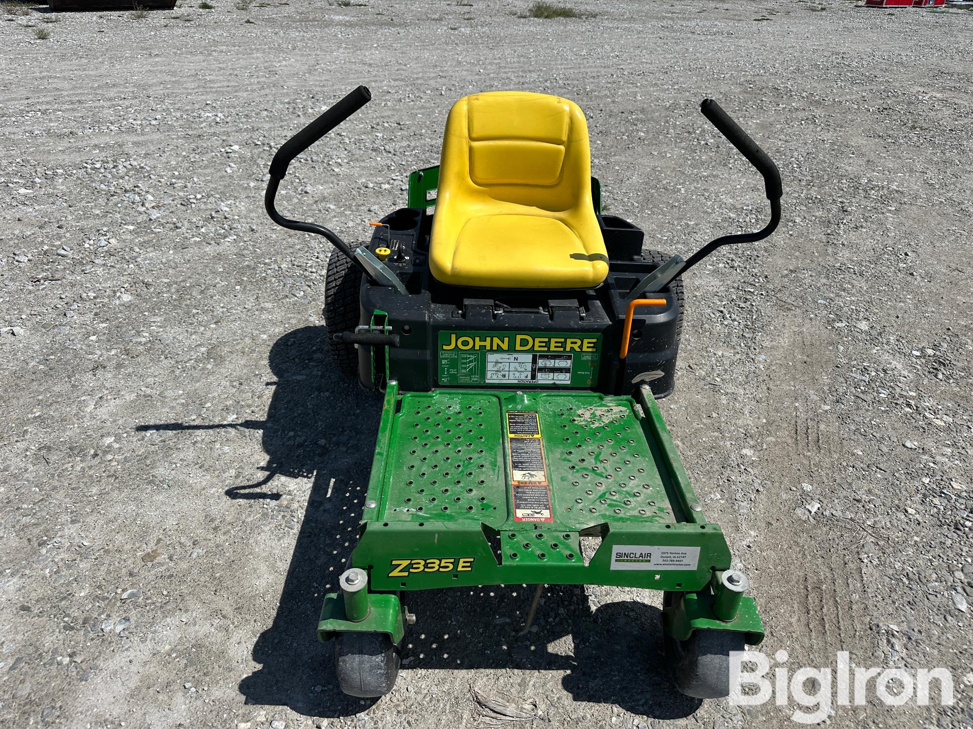 2017 John Deere Z335e Ztrak Zero Turn Lawn Mower Bigiron Auctions