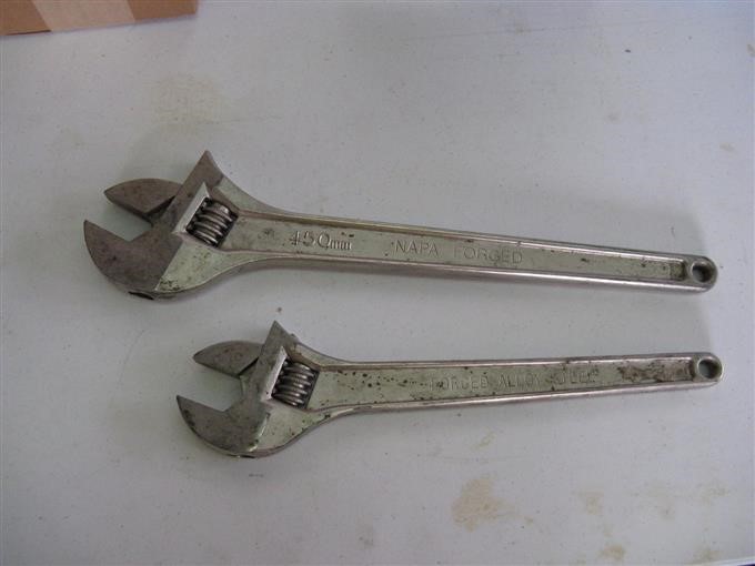 Napa Adjustable Wrenches BigIron Auctions