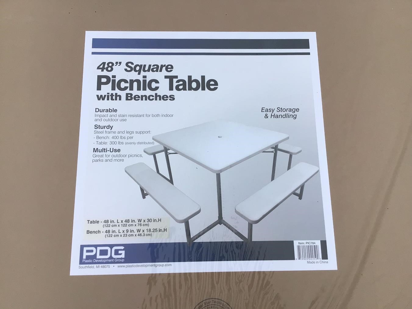 Pdg Picnic Table Assembly