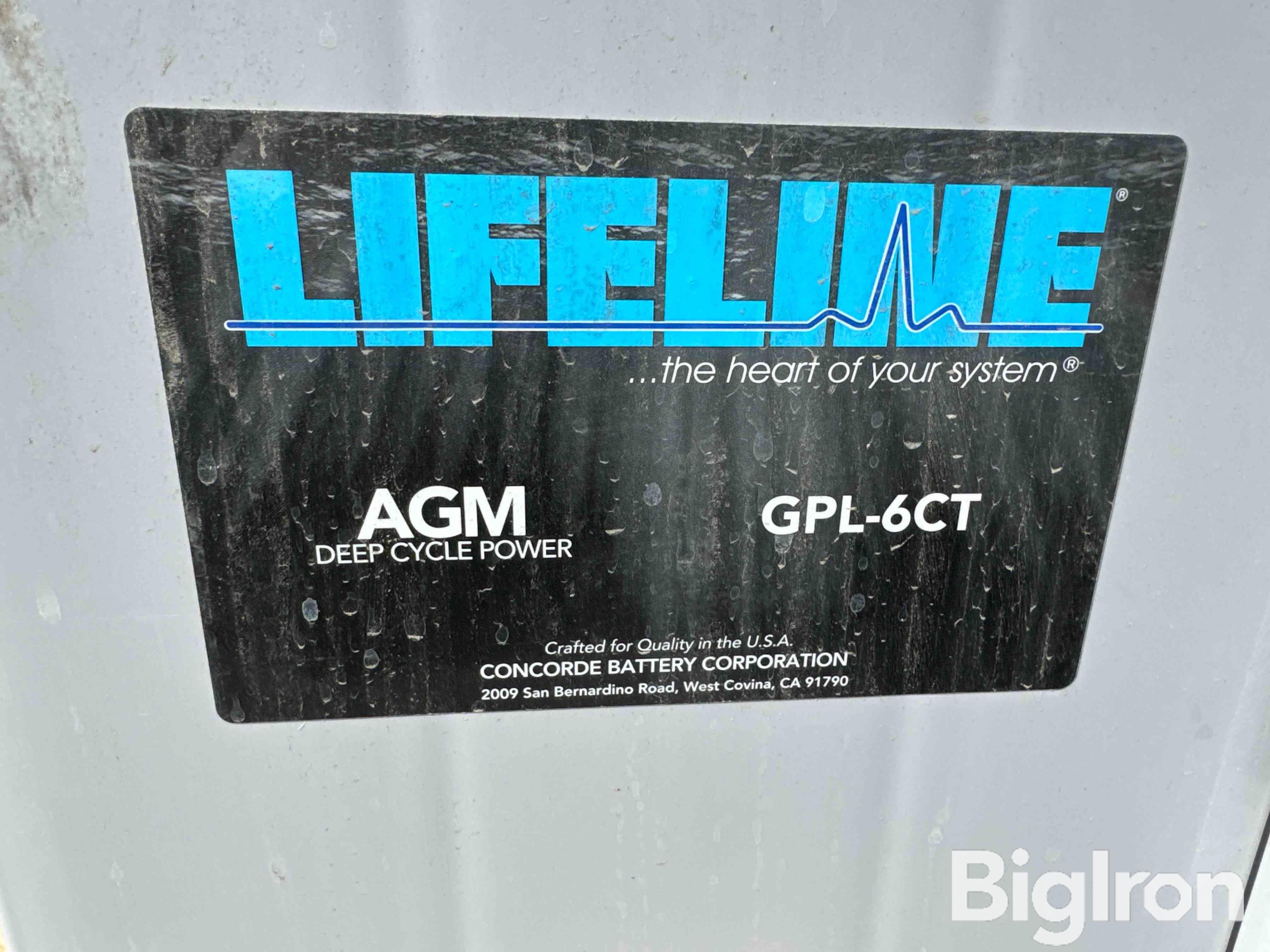 Lifeline Gpl 6ct 6 Volt Rv Batteries Bigiron Auctions 7105