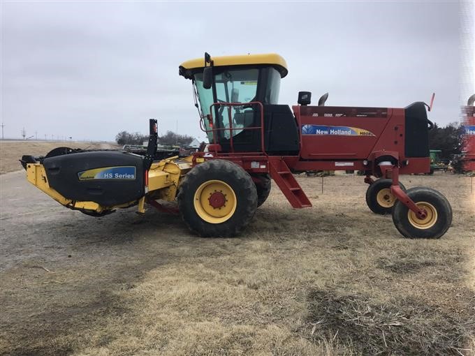 2013 New Holland H8080 Windrower W/HS18 Sickle Header BigIron Auctions