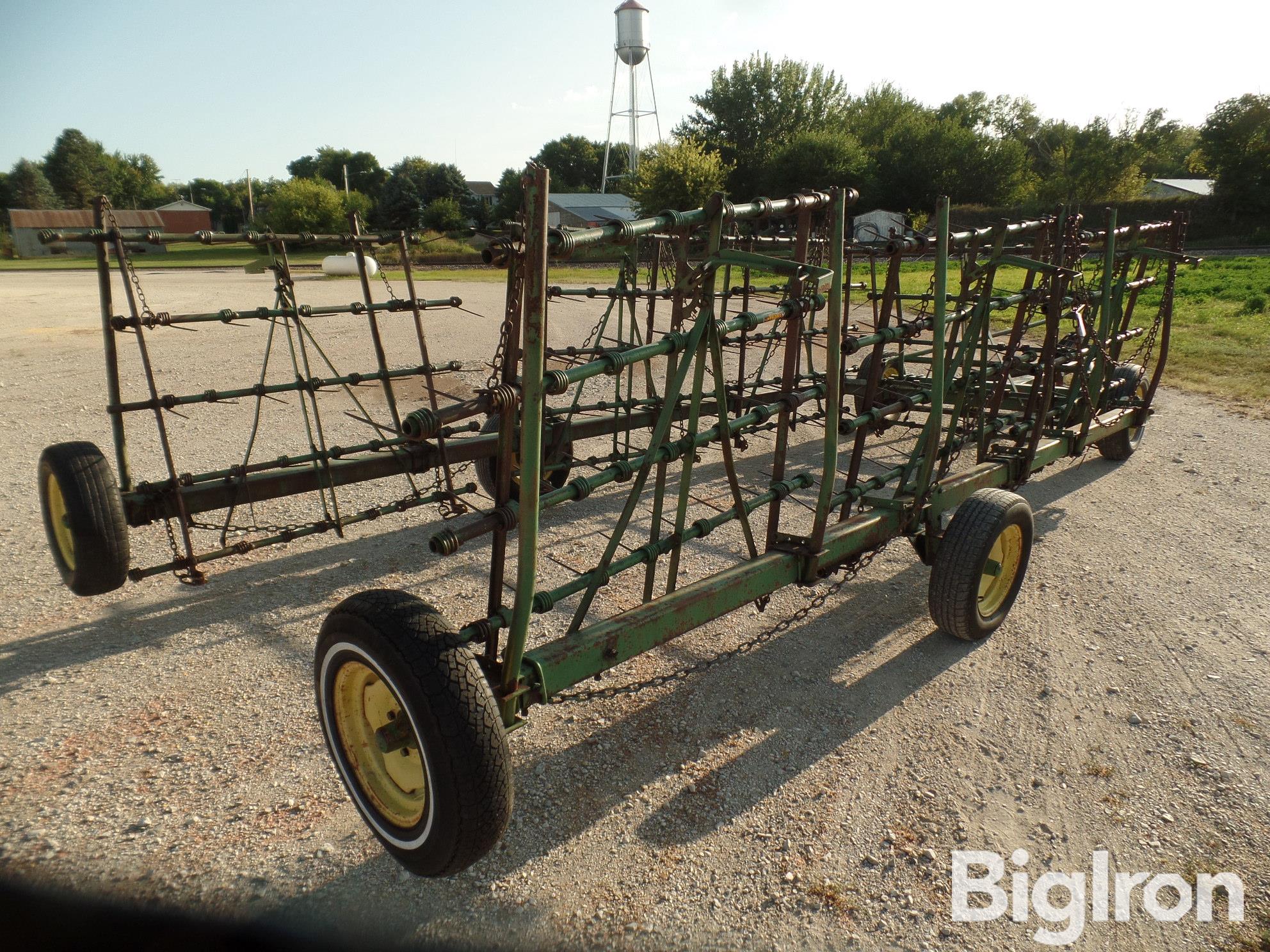 John Deere 7-Section Drag Harrow W/Cart BigIron Auctions