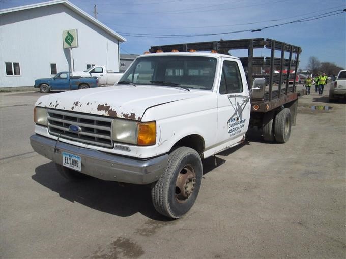 1990 Ford Super Duty Flatbed Pickup BigIron Auctions