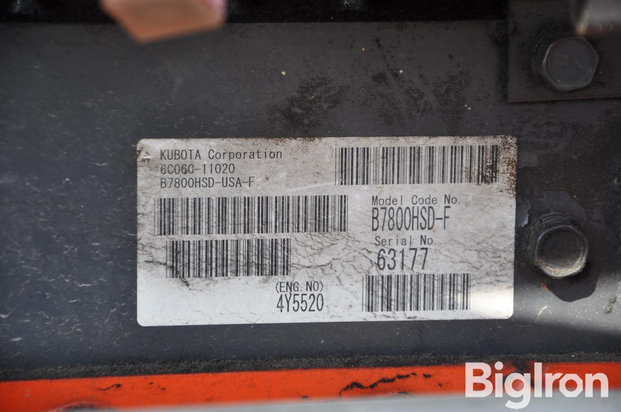 Kubota B7800 Compact Utility Tractor BigIron Auctions